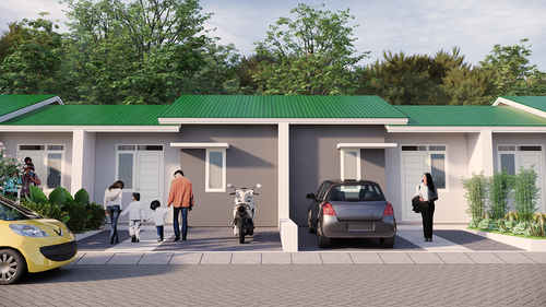 foto contoh rumah perumahan Amerta Residence Mandai