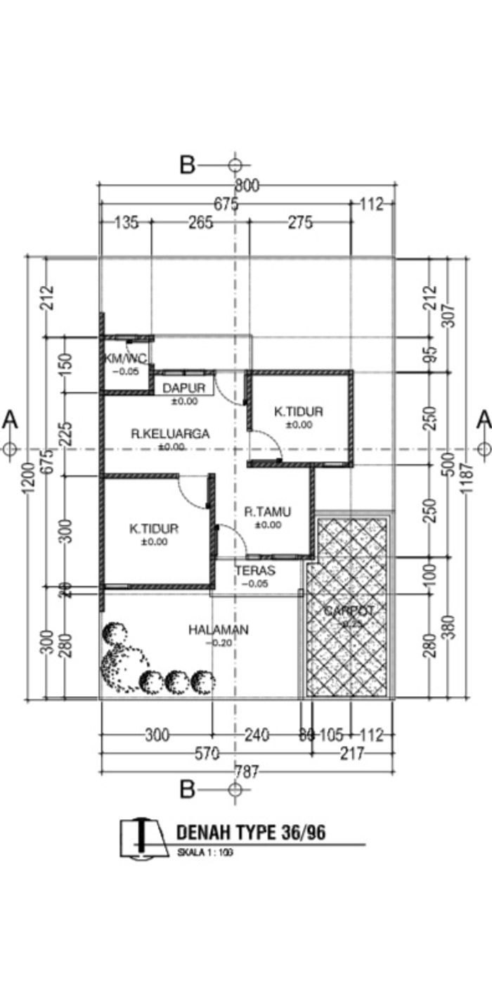 foto denah rumah tipe Meranti Ahsan Residence perumahan MERANTI AHSAN RESIDENCE