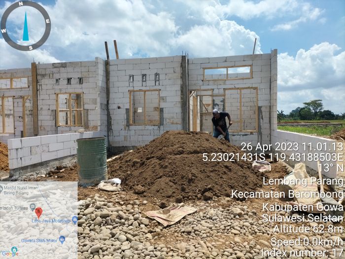 foto tampak rumah tipe 36 perumahan GREEN NURHIDAYAT BONTOREA