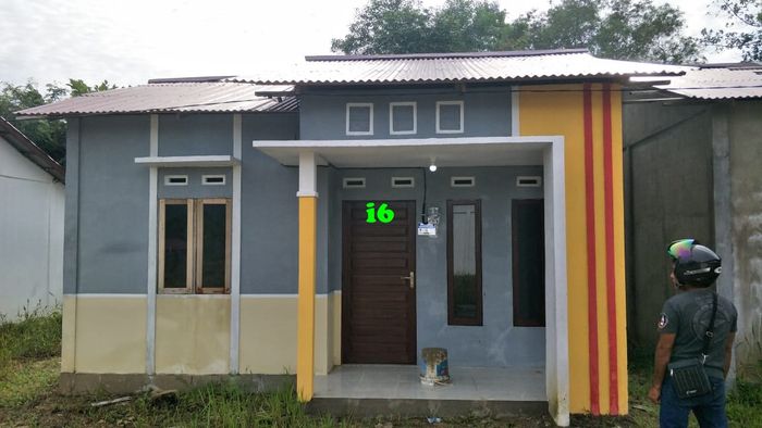 foto tampak rumah tipe 36 perumahan Bangun Sari Asri