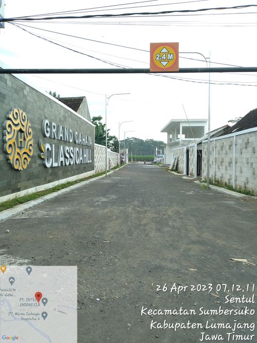 foto gerbang perumahan GRAND CAHAYA CLASSICA HILL