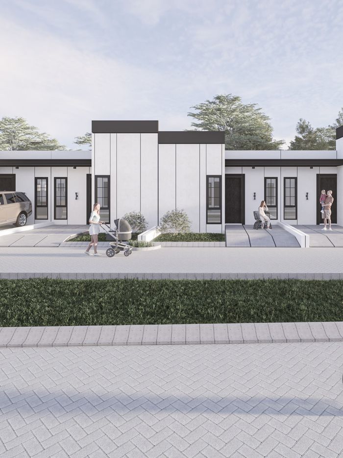 foto tampak rumah tipe 29 perumahan PERUMAHAN MOKAYAMA CITY GRATI