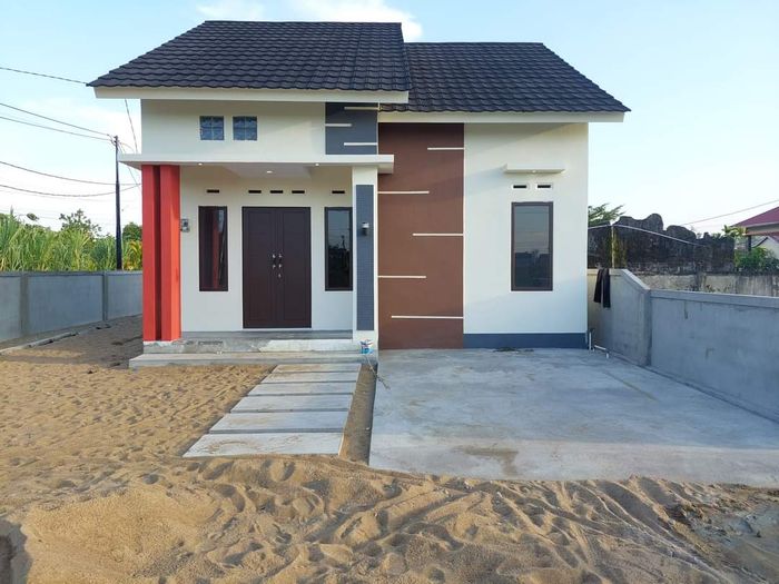 foto tampak rumah tipe 60 perumahan PERMATA LAND