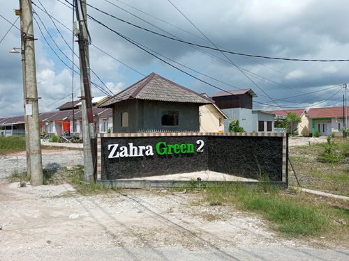 foto gerbang perumahan ZAHRA GREEN 2 TAHAP 1
