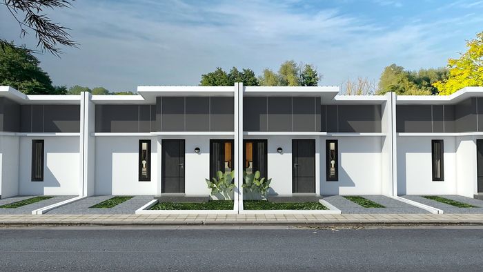 foto tampak rumah tipe 36 perumahan GRAHA ALWITA KERSANA