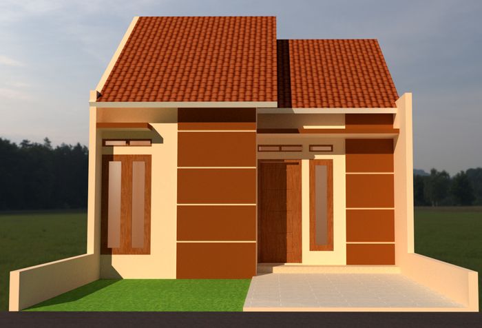 foto tampak rumah tipe 33 perumahan Griya Lestari Indah 2