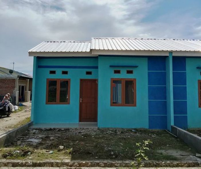 foto tampak rumah tipe 36 perumahan RISKYNA PALLATEANG RESIDENCE