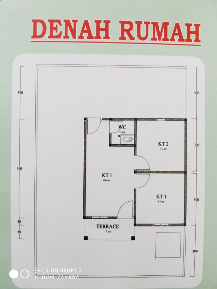 foto denah rumah tipe 36 perumahan GRAHA CITRA LAND