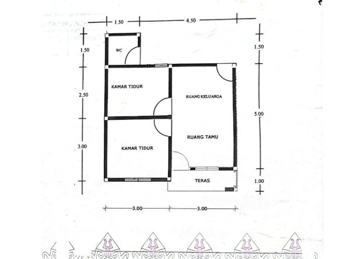 foto denah rumah tipe 36 perumahan Kampoeng Nagasari Asri 7
