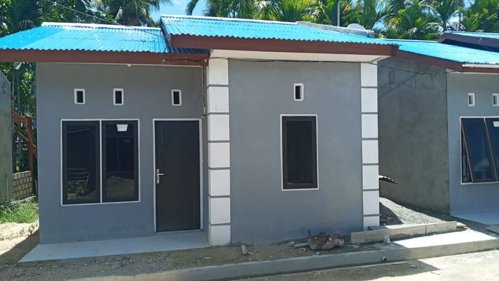 foto tampak rumah tipe Subsidi perumahan Timika Syaki Permai