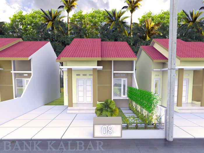 foto tampak rumah tipe 36 perumahan INAYA RESIDENCE 2