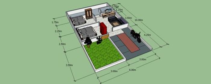 foto denah rumah tipe 27/60 perumahan Mutiara Alam Permai Tahap 2