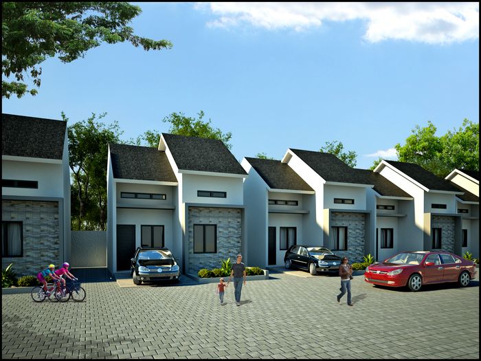 foto tampak rumah tipe 36 perumahan Griya Lyson 2