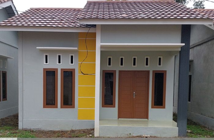 foto tampak rumah tipe 36 perumahan Kurnia Lestari Residence