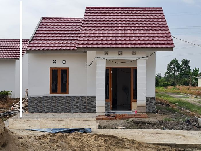foto tampak rumah tipe KCMI3 perumahan KHAIR CITRA MAKMUR INDAH KCMI