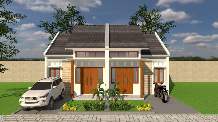 foto tampak rumah tipe 36 perumahan GREEN JOMBANG REGENCY 2
