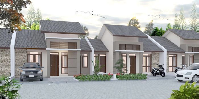 foto tampak rumah tipe RS 40/96 perumahan KOTA MANDIRI BEKALA CLUSTER ELAEIS