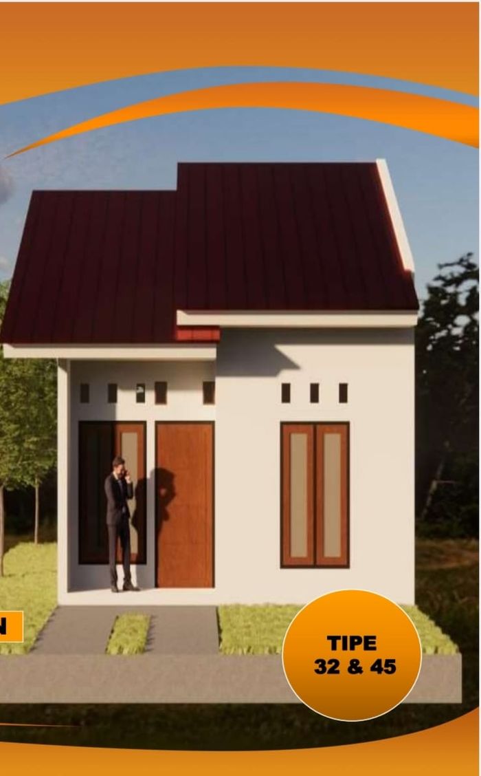 foto tampak rumah tipe 32 perumahan GRIYA LONTAR 1