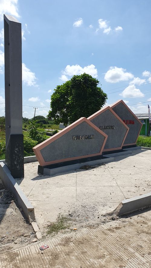 foto gerbang perumahan Taman Kertamukti Residence Cluster Arjuna