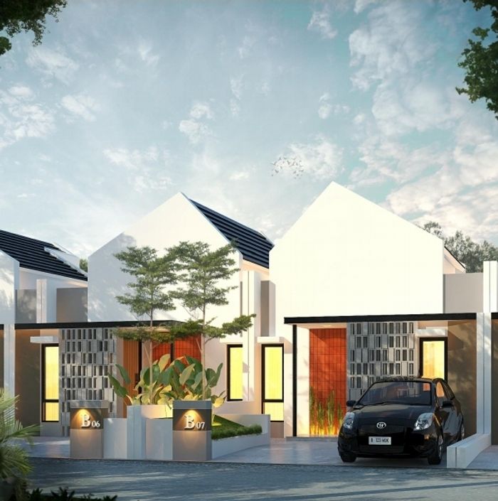 foto tampak rumah tipe 30 perumahan PERUMAHAN SMART BRILLIANT RESIDENCE KEDUNGWUNI