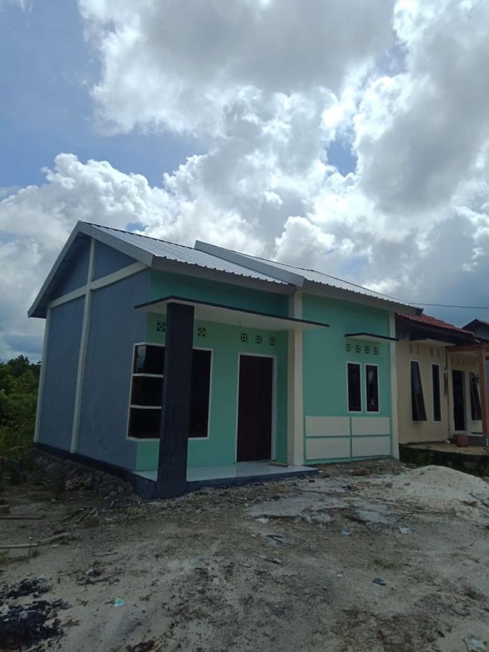 foto tampak rumah tipe 36 perumahan KPR CINTA DAMAI 