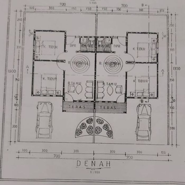 foto denah rumah tipe TAPAK perumahan GRIYA INDAH MANDIRI 2