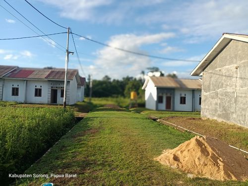 foto gerbang perumahan Papua Green Residence
