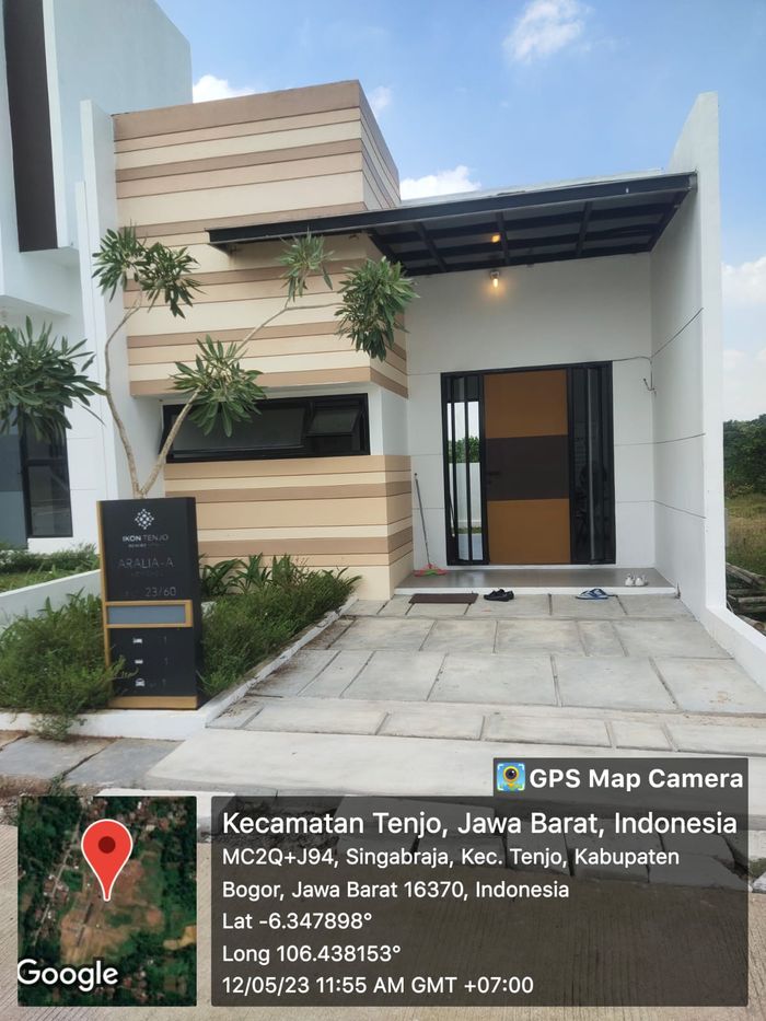 foto tampak rumah tipe Aralia B perumahan IKON TENJO