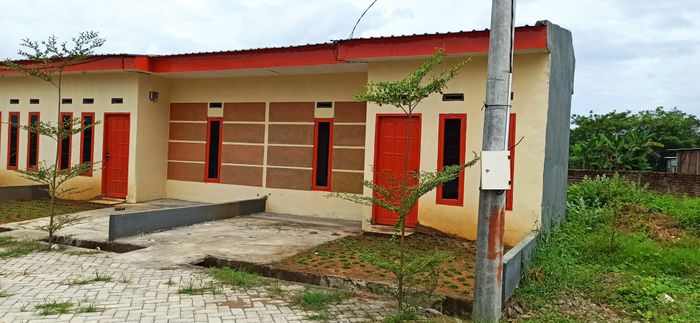 foto tampak rumah tipe 36 perumahan PURI MAS TIMBUSENG 2