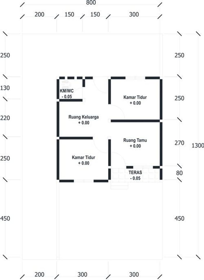 foto denah rumah tipe 36 perumahan PERUMAHAN AISYAH RESIDENCE 2 TAHAP 3