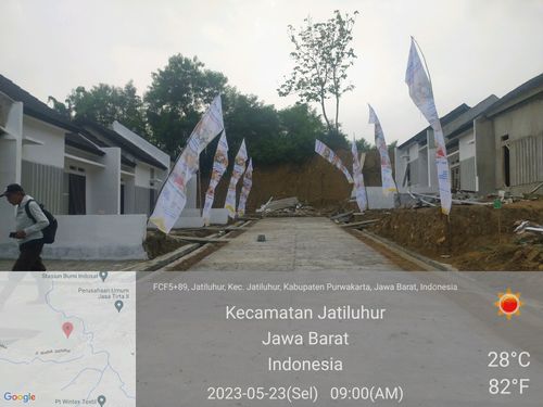 foto posisi tengah perumahan Bukit Jatiluhur Asri