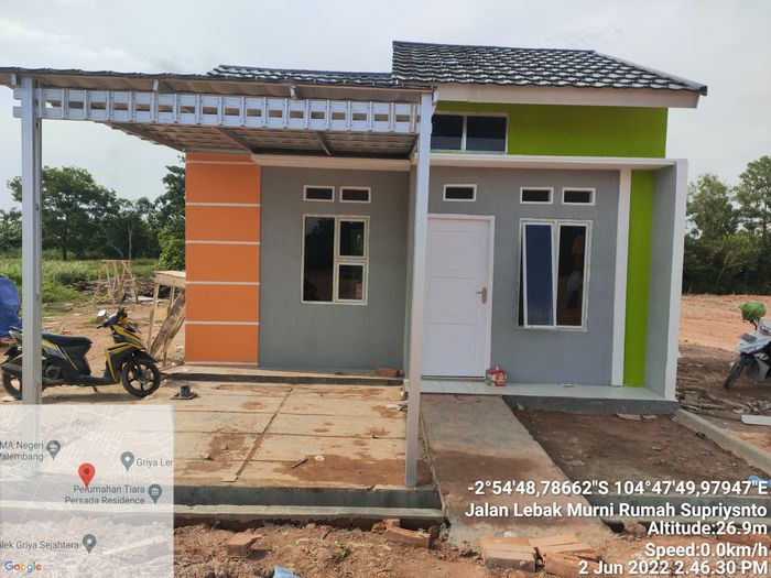 foto tampak rumah tipe RSH 36/73 perumahan Sako Park Residence 2