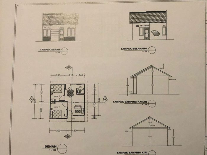 foto denah rumah tipe 36 perumahan GRIYA TAMAN KAKTUS 2
