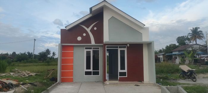 foto tampak rumah tipe 36/72 perumahan Ramunia Residence 2