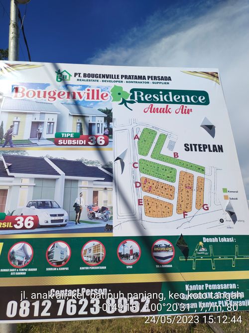 foto contoh rumah perumahan BOUGENVILLE RESIDENCE ANAK AIR