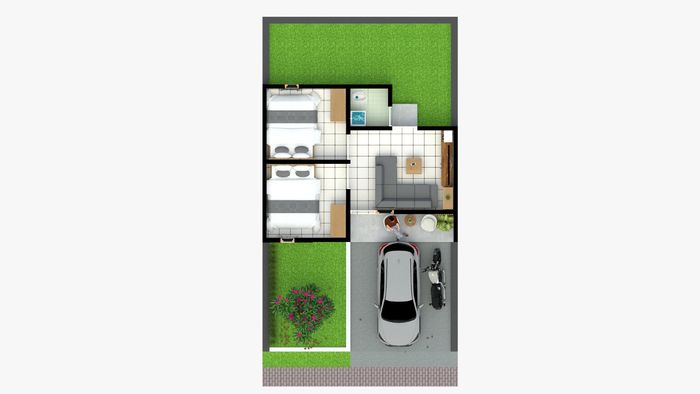 foto denah rumah tipe 30/84 perumahan PUYUNG REGENCY TAHAP II