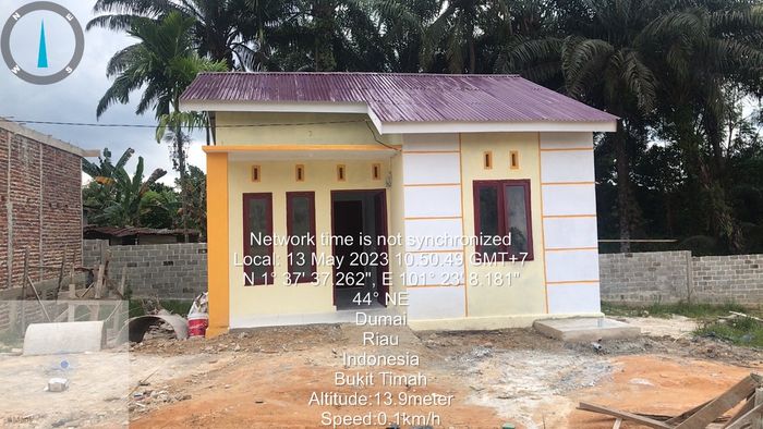 foto tampak rumah tipe 36 perumahan Griya Hayati Permai VI