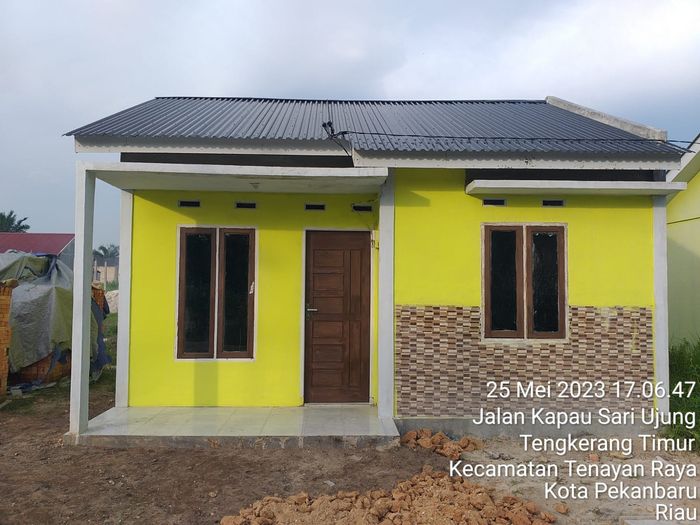 foto tampak rumah tipe 36/104 m perumahan Rizki lestari