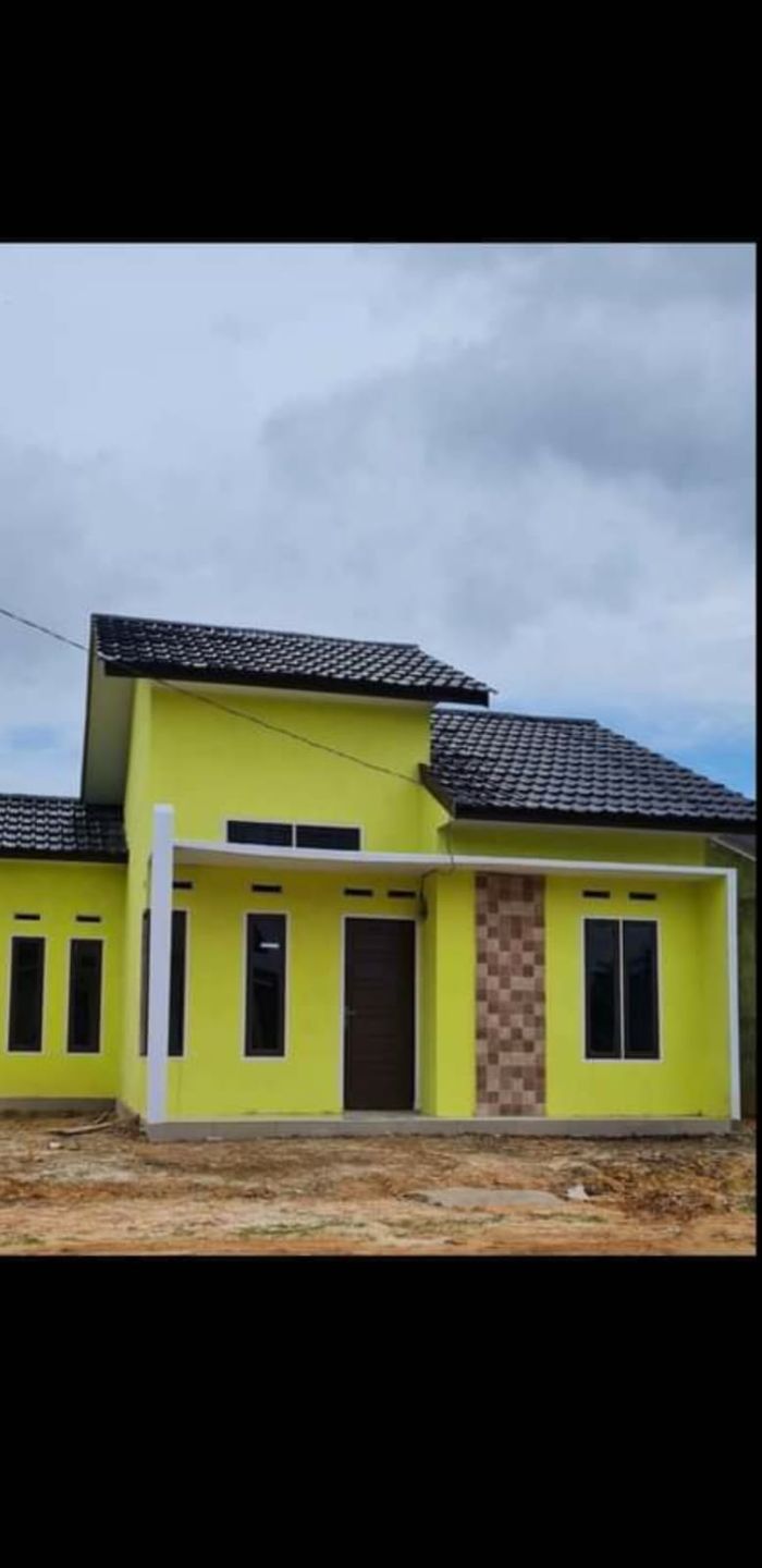 foto tampak rumah tipe 45/125 perumahan Rizki lestari