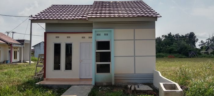 foto tampak rumah tipe 36 perumahan GRAND PRATAMA JAYA 1 TAHAP 2