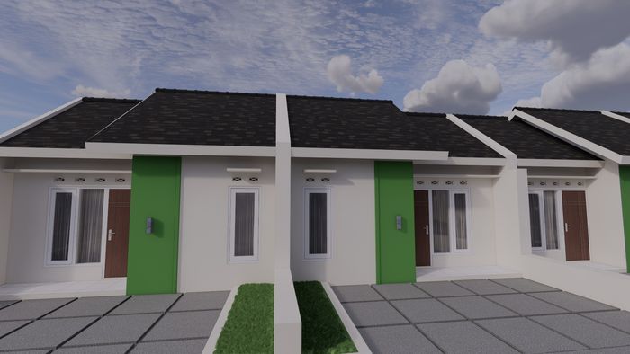 foto tampak rumah tipe 27 perumahan GRIYA MANGGAR ASRI