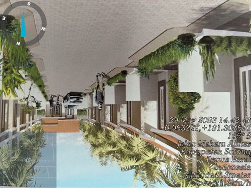 foto posisi tengah perumahan The Green Samoland