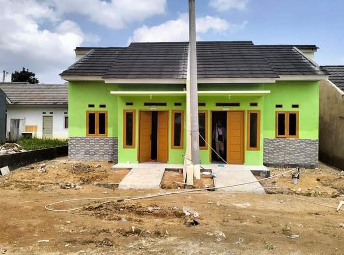 foto tampak rumah tipe 36/72 perumahan BUMI SERDANG INDAH 