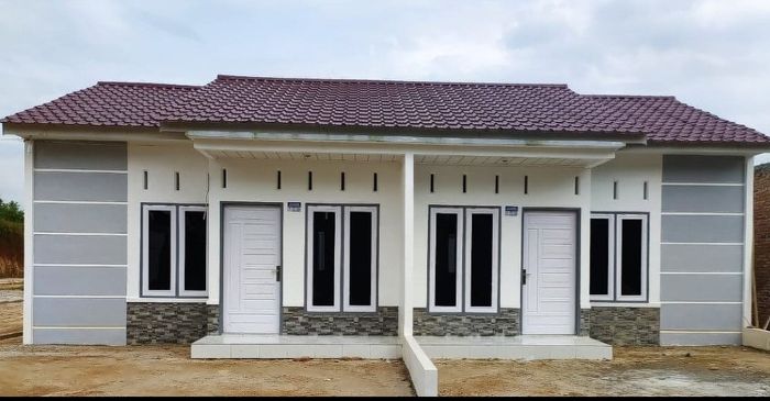 foto tampak rumah tipe 36 perumahan GRAHA MUTIARA TIRTA DELI TAHAP II