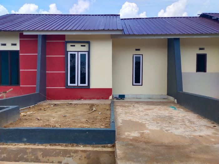 foto tampak rumah tipe 36 perumahan Bukit Baringeng Permai