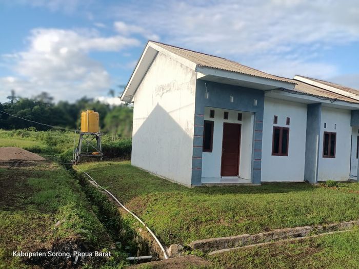 foto tampak rumah tipe Subsidi perumahan Papua Green Residence