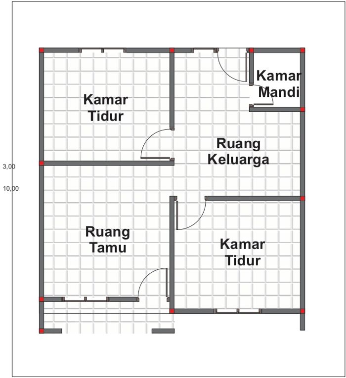 foto denah rumah tipe Subsidi perumahan Papua Green Residence