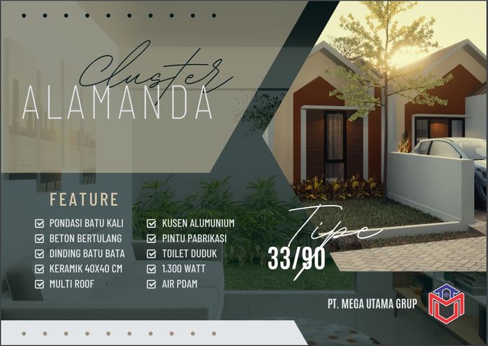 foto tampak rumah tipe ALAMANDA perumahan ROYAL HILL RESIDENCE