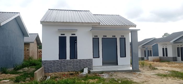 foto tampak rumah tipe 36 perumahan KEMALA TOWN HOUSE III