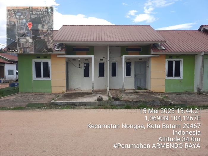 foto tampak rumah tipe 36 perumahan ARMENDO RAYA